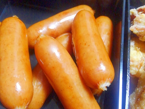 冷めてもパリッと♪粗挽きウインナー(お弁当用)